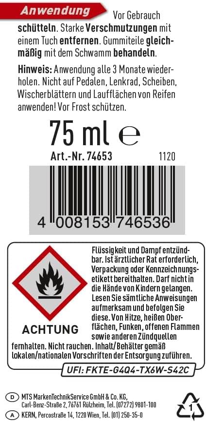 NIGRIN Gummi-Pflegestift 75 ml