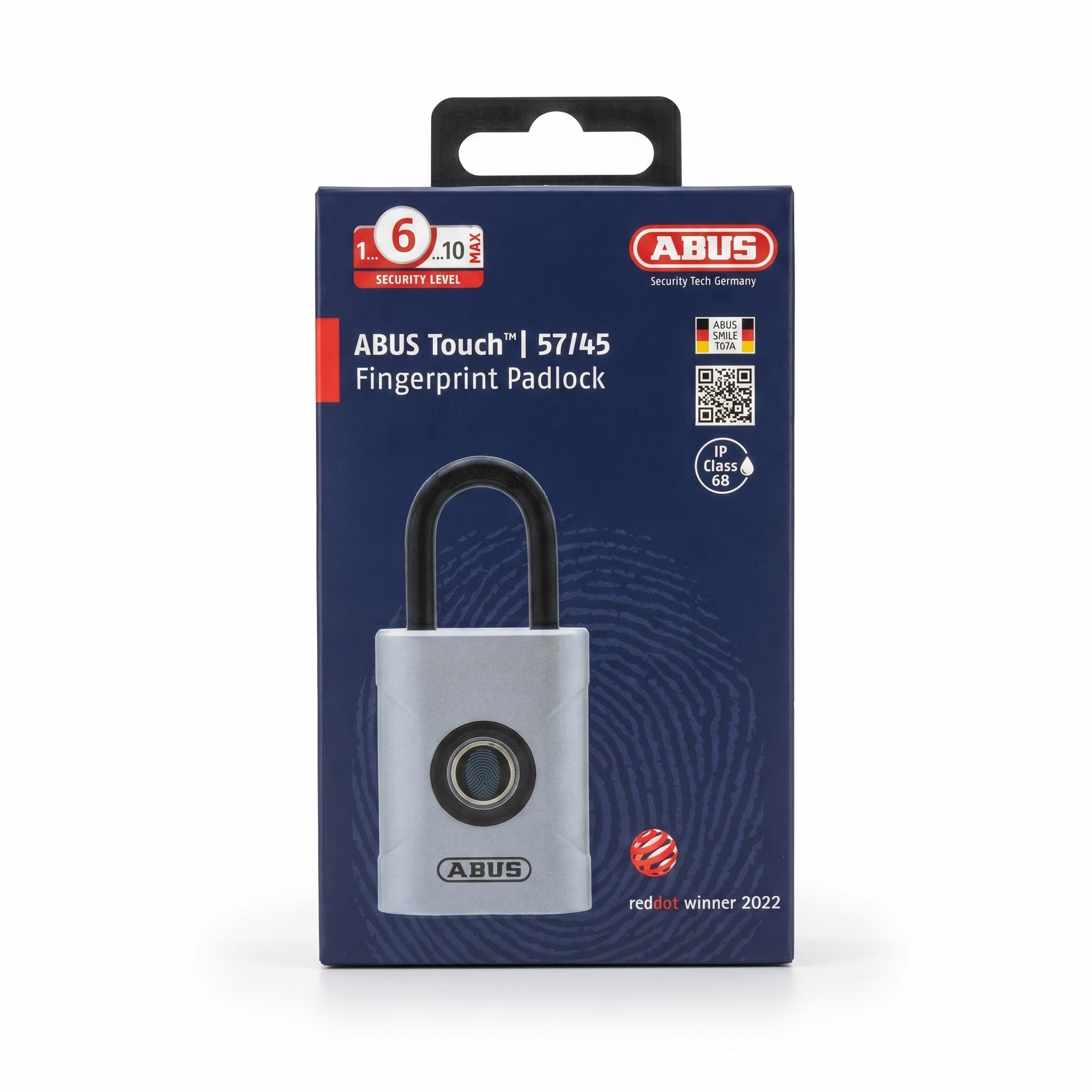 ABUS Touch™ 57/45 Fingerprint Hangschloss Vorhängeschloss