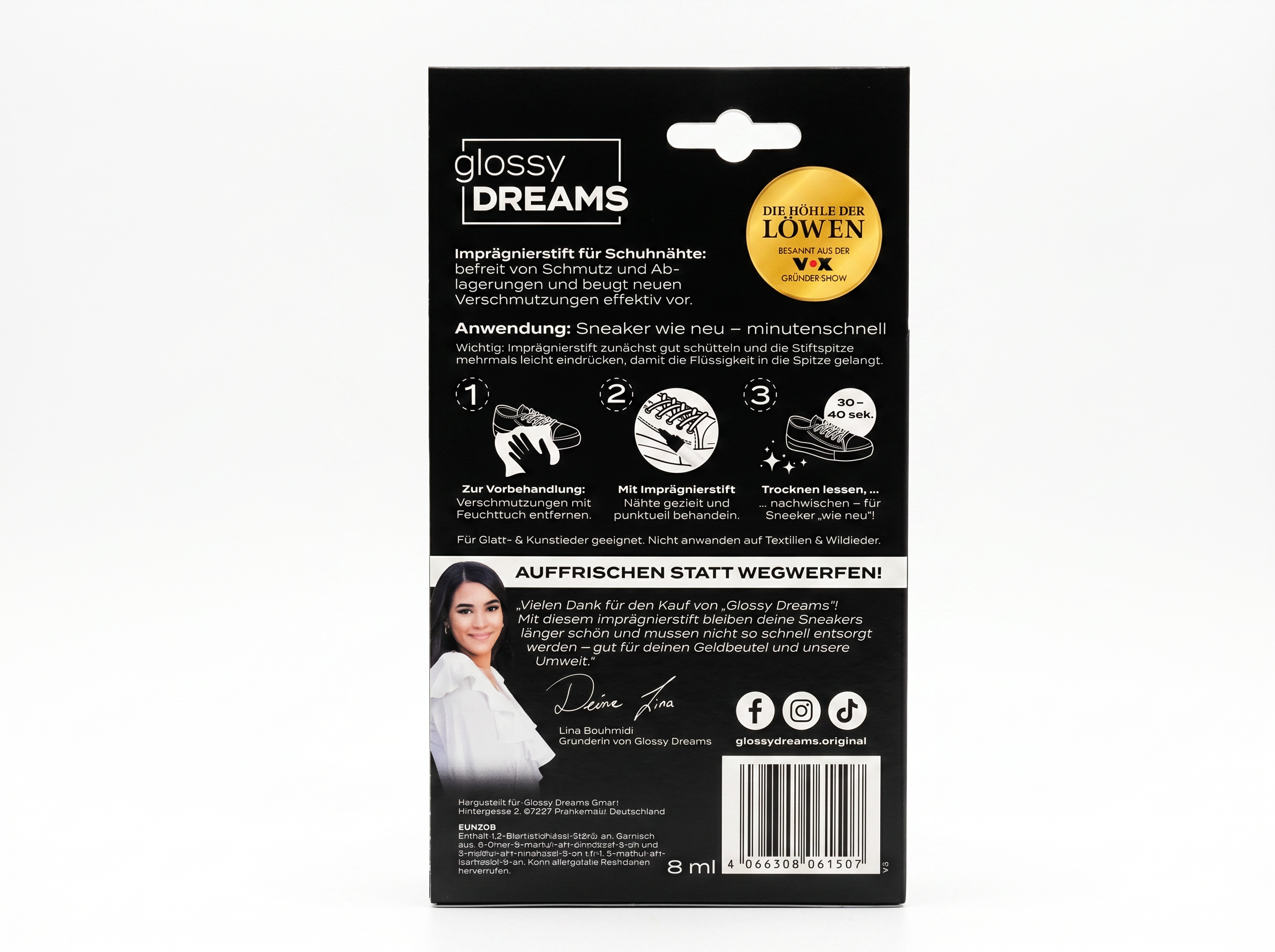 Glossy DREAMS Imprägnierstift für Schuhnähte