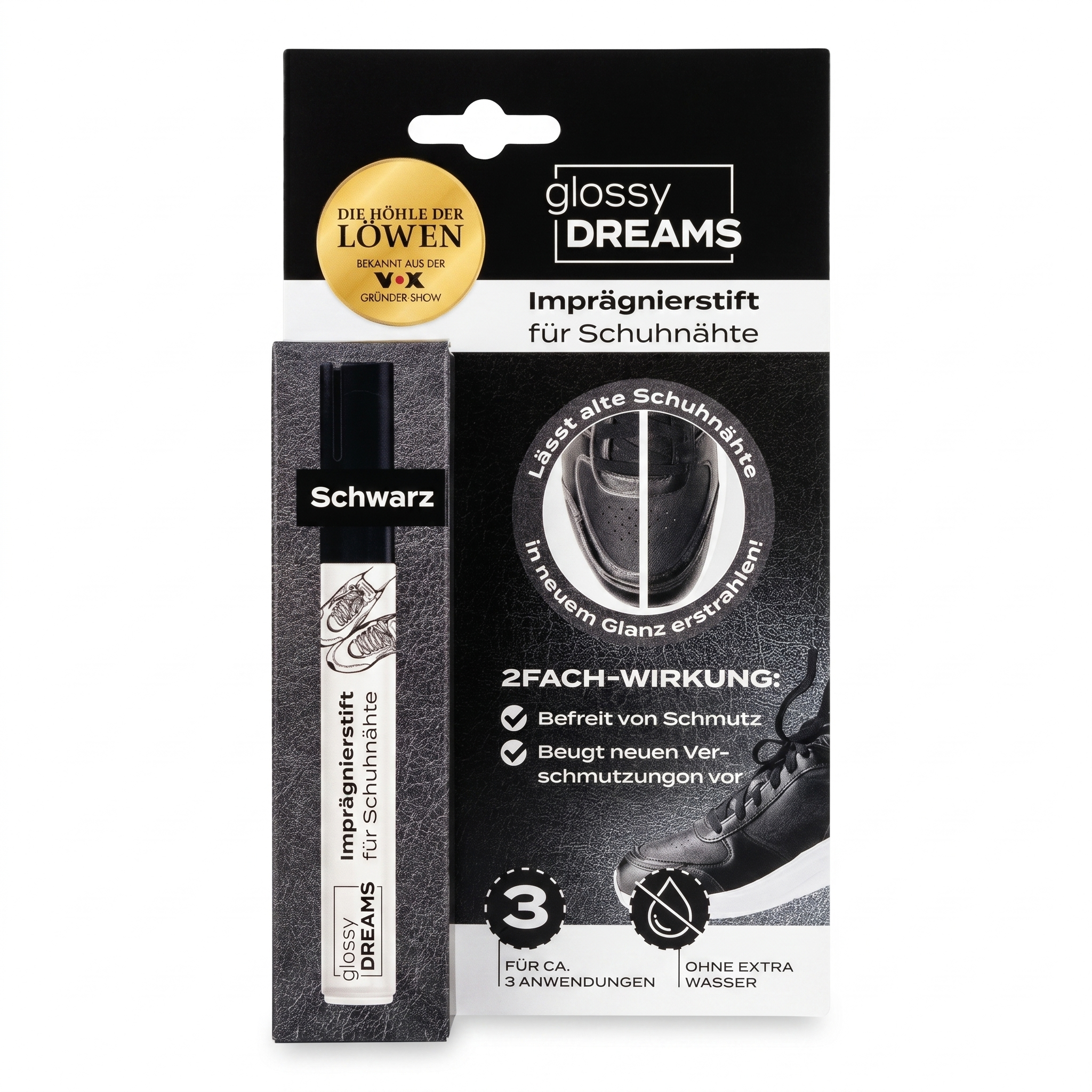 Glossy DREAMS Imprägnierstift für Schuhnähte