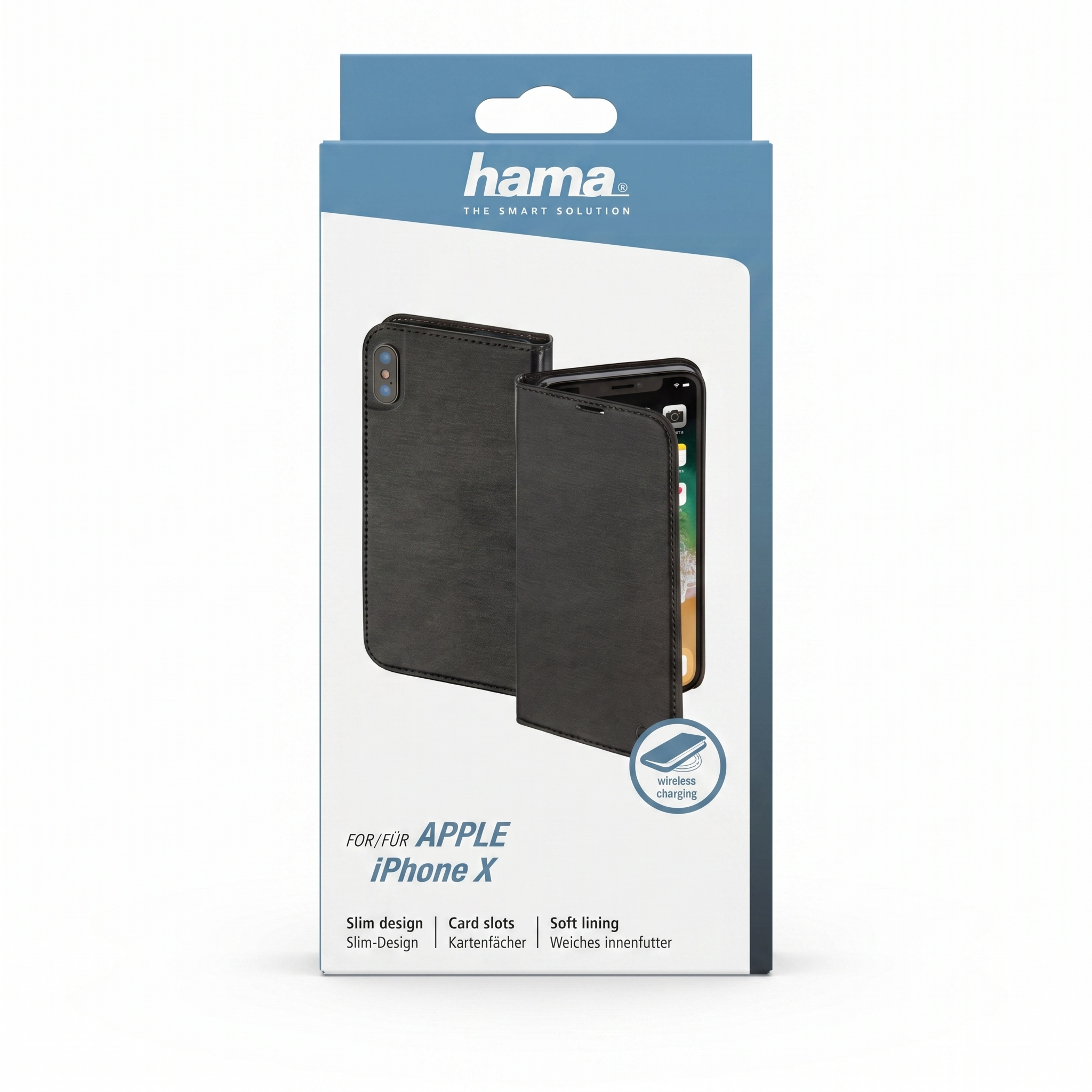 Hama iPhone X Booklet Case – Funktionale Handyhülle mit Rundumschutz